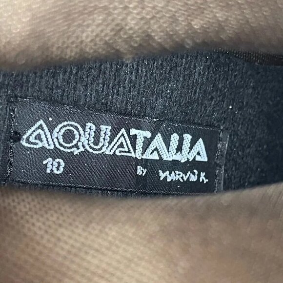 AQUATALIA Suede Black Wedge Boots size 10 - Picture 10 of 14